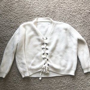 White Tie Sweater
